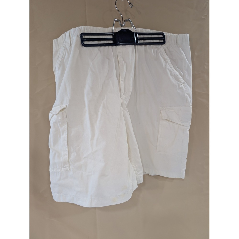 Mens‎ Caribbean Joe Island Supply Co. XL White Cargo Shorts